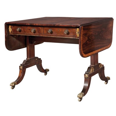 Lot 369 - Regency Gilt-Metal Mounted Rosewood and...
