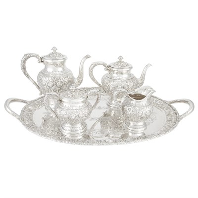 Lot 284 - S. Kirk & Son Sterling Silver Coffee and Tea...