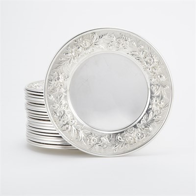 Lot 228 - Set of Twenty-Two S. Kirk & Son Sterling...