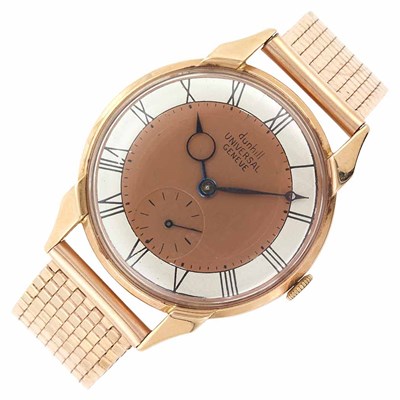 Lot 163 - Gentleman's Rose Gold Wristwatch, Dunhill Universal