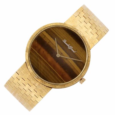 Lot 41 - Gold and Tiger's-Eye Wristwatch, Bueche Girod