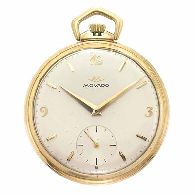 Lot 164 - Gentleman's Gold Open Face Pocket Watch, Movado