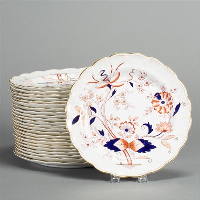 Lot 621 - Set of Twenty-Four Booths Imari Decorated...