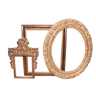 Lot 654 - Group of Three Continental Picture Frames...