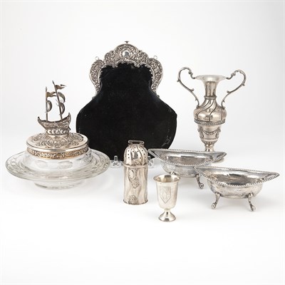 Lot 464 - Group of Continental Silver Articles Including...