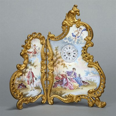 Lot 327 - Viennese Gilt-Metal and Enameled Miniature...