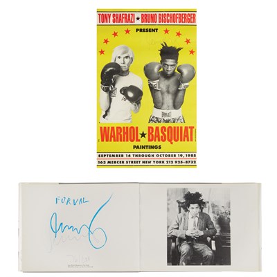 Lot 392 - BASQUIAT, JEAN-MICHEL Group of signed items....
