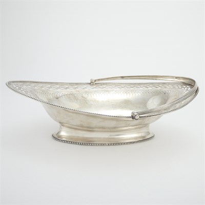 Lot 264 - George III Silver Cake Basket Bearing...