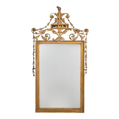 Lot 274 - George III Giltwood and Composition Mirror...
