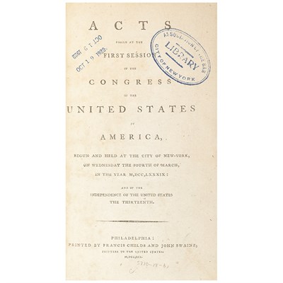 Lot 171 - [UNITED STATES] Nine volumes of the Acts of...