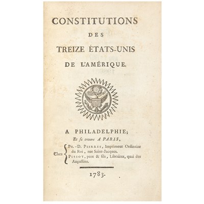 Lot 121 - [CONSTITUTIONS] Constitutions des Treize Etats-...