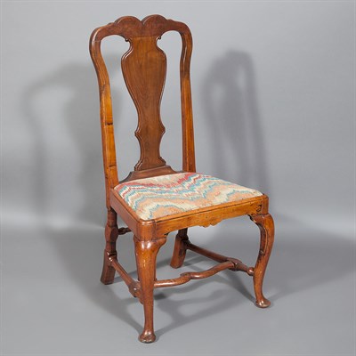 Lot 347 - Fruitwood Side Chair 18th Century