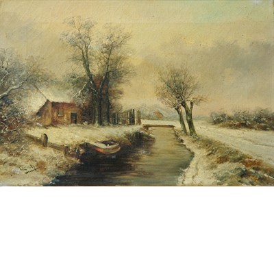 Lot 7 - After Louis Apol House in a Snowy Landscape...