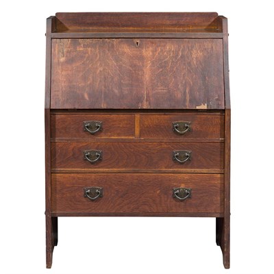 Lot 362 - Gustav Stickley Arts & Crafts Oak Slant Front...
