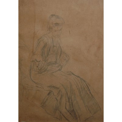 Lot 64 - William Glackens American 1870-1938 Seated...
