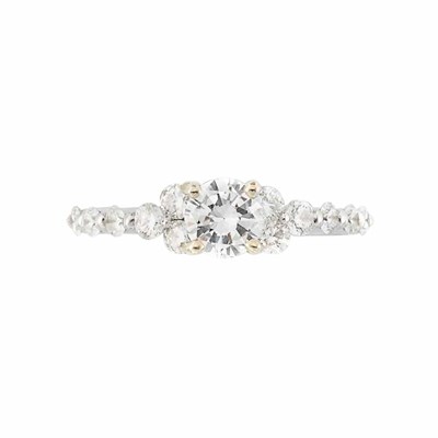 Lot 216 - White Gold and Diamond Ring