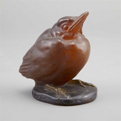 Lot 401 - Almaric Walter Pate-de-Verre Figure of a...
