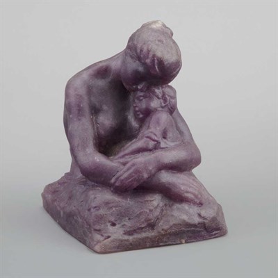 Lot 406 - French Pate-de-Verre Figural Group Attributed...