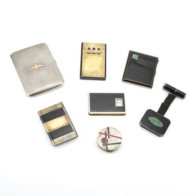 Lot 256 - Group of Seven English and French Art Deco...