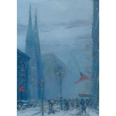 Lot 15 - Manner of Johann Berthelsen New York Snow...