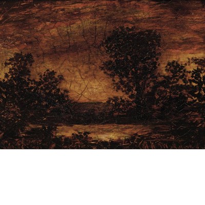 Lot 74 - Attributed to Ralph Albert Blakelock Landscape...