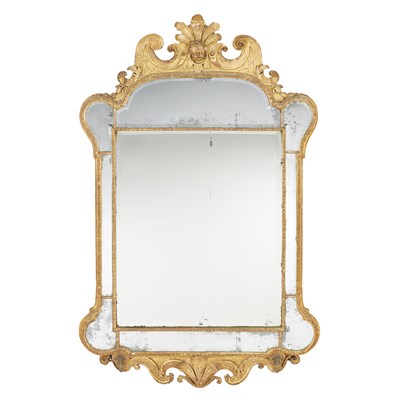Lot 259 - Pair of George I Gilt-Gesso Pier Mirrors In...