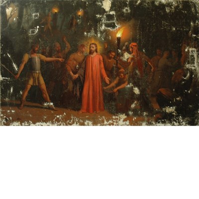 Lot 39 - German School 19th Century The Arrest of...