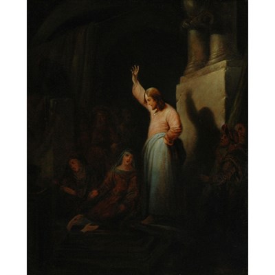 Lot 91 - English School 19th Century The Raising of...