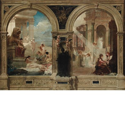 Lot 1 - Edouard-Marie-Guillaume Dubufe French,...