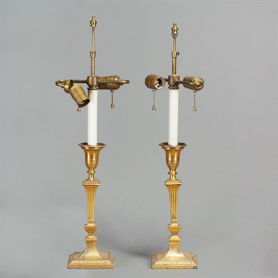 Lot 392 - Pair of Neoclassical Style Gilt-Metal...