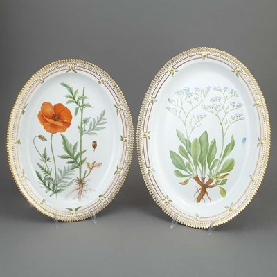 Lot 412 - Two Royal Copenhagen Flora Danica Porcelain...