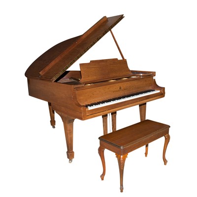 Lot 102 - Steinway & Sons Walnut Baby Grand Piano Model...