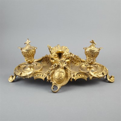 Lot 192 - Louis XV Style Gilt-Bronze Inkstand Of...