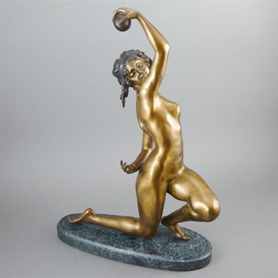 Lot 200 - Two-Tone Bronze Figure of a Female Juggler...