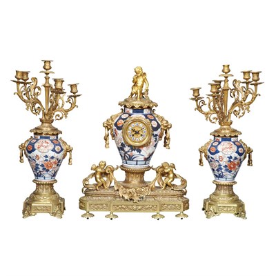 Lot 174 - Louis XVI Style Gilt-Bronze, Gilt-Metal and...