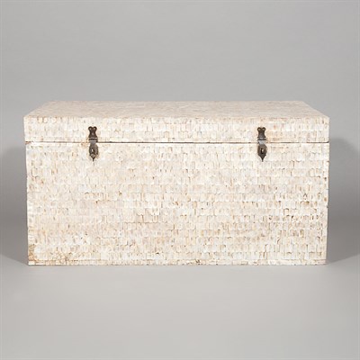 Lot 170 - Moorish Style Mother-of-Pearl Inlaid Chest...