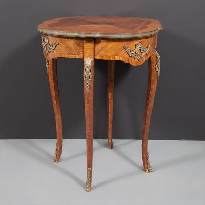 Lot 187 - Louis XV Style Metal Mounted Parquetry Inlaid...