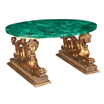 Lot 525 - Italian Neoclassical Style Giltwood and...