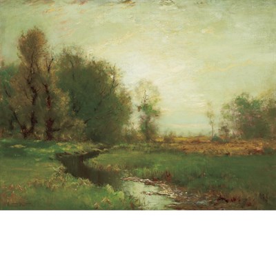 Lot 34 - Arthur Parton American, 1842-1914 The Stream...