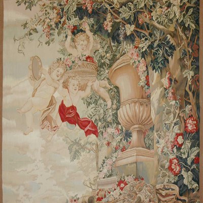 Lot 573 - Aubusson Style Tapestry China, contemporary...