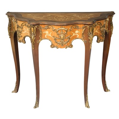 Lot 567 - Louis XV Style Gilt-Metal Mounted Marquetry...
