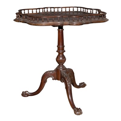 Lot 246 - George III Style Mahogany Tilt-Top Table...