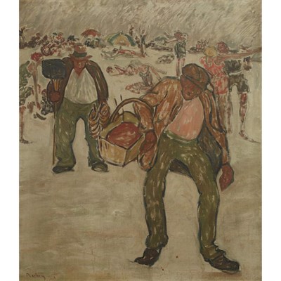 Lot 18 - Reuven Rubin Israeli, 1893-1974 A Day at the...