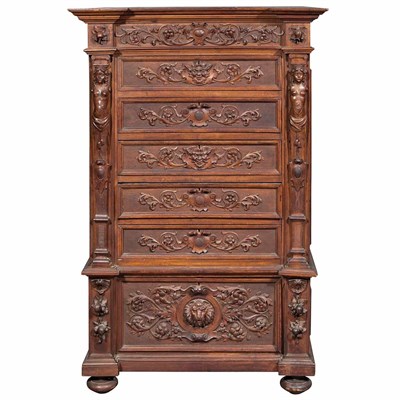 Lot 131 - Assembled Italian Renaissance Revival Carved...