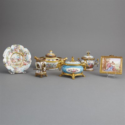 Lot 326 - Group of Viennese Enameled Articles Comprising...