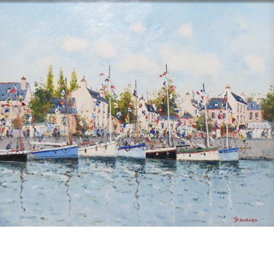 Lot 101 - Jean Pierre Dubord French, b. 1949 Bateaux...
