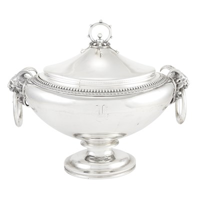 Lot 232 - American Sterling Silver Covered Soup Tureen...