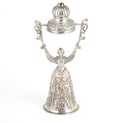 Lot 489 - Dutch Silver Maiden-Form Wagering Cup Probably...