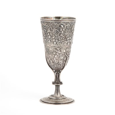 Lot 490 - Victorian Silver Chalice John Samuel Hunt,...