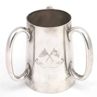 Lot 275 - Victorian Silver Three-Handled Loving Cup...